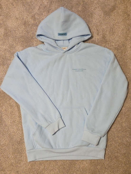 Comfrt Tops - Comfort Collection Pastel Blue Hoodie - Women's Pullover